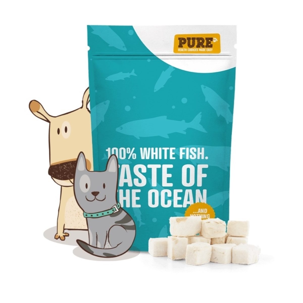 Taste of the Ocean Freeze Dried Fish Treat · Walkiees