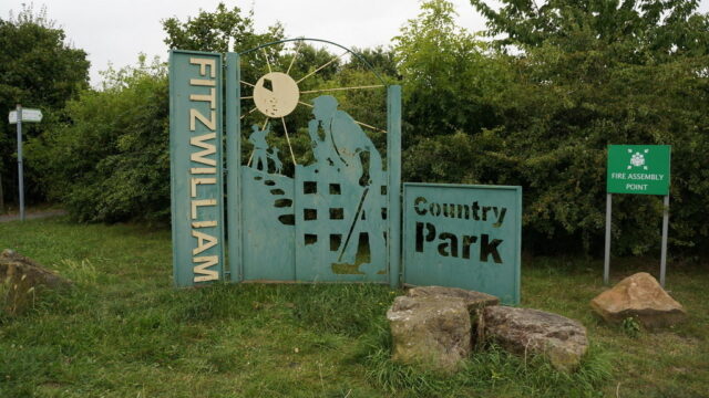 Dog walk at Fitzwilliam Country Park
