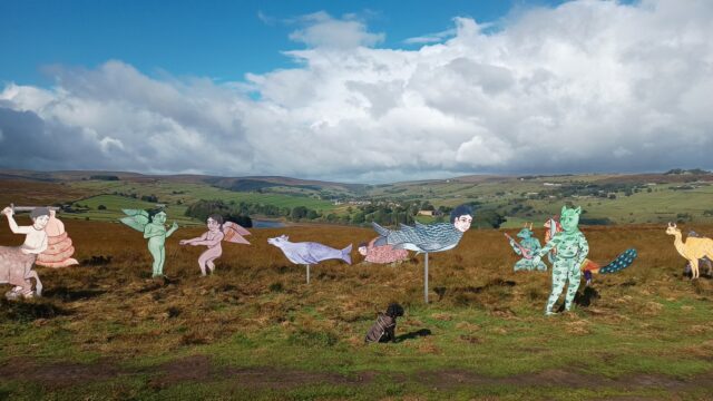 Dog walk at Haworth